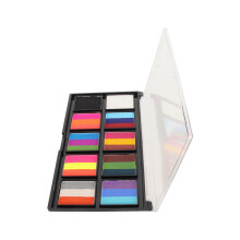 Wasserbasierte 10-Fächer-Körperfarben-Palette Creme