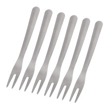 6 Stück Gabeln aus reinem Ti 92mm x 9mm Farbe: Reines Ti