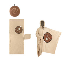 Waterproof Comfortable Emergency Sleep Bag-Milky coffee color