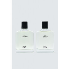 ZARA Man Gold & Silver Eau De Toilette Duo Set 2 x 100ml New