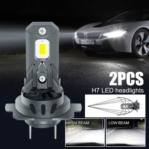 Λαμπτήρες LED H7 18000LM 120W, 16 τσιπ CSP, Αντικατάσταση προβολέων αυτοκινήτου, Λευκό 2