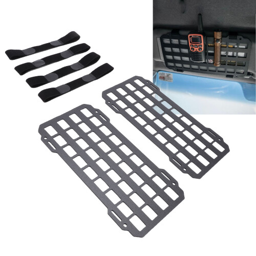 2 Stück Sonnenvisier MOLLE-Panel ABS 30,5  14,7 cm