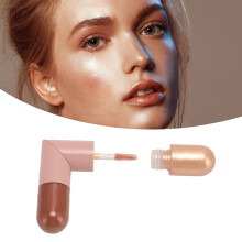 03 Doppelseitiger Flüssig-Highlighter faltbar 2-Farben