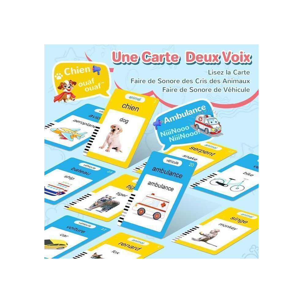 Cartes éducatives 112 cartes Français et anglais Machine à cartes d Cartes éducatives 112 cartes Français et anglais Machine à cartes d