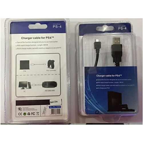 Καλώδιο USB για κονσόλα PS4, μαύρο αξεσουάρ σύνδεσης USB, ανθεκτικό καλώδιο μετα 1