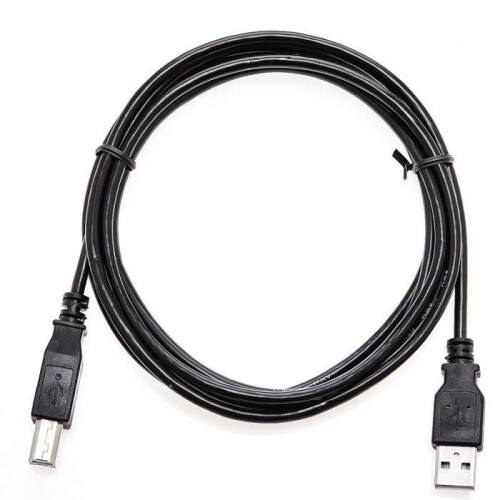 Καλώδιο USB A σε USB B 1,8M Μαύρο για Εκτυπωτές και Σαρωτές Μεταφοράς Δεδομένων Πλεγ 2