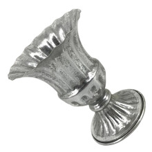 Iron European Planter Showcasing Flower-Ancient charm silver