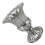 Iron European Planter Showcasing Flower-Ancient charm silver 1