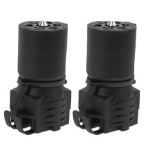 2Pcs Waterproof 7 Way to 4/5 Pin Trailer Plug Adapter Black ABS Copper