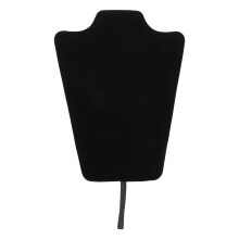 Black Velvet Jewelry Display Stand for Necklaces and Store Use