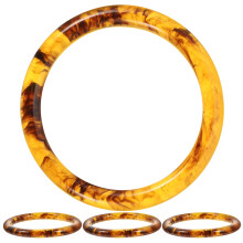 4Pcs Durable Resin Round Bag Handles for Summer Handmade Tote Bags
