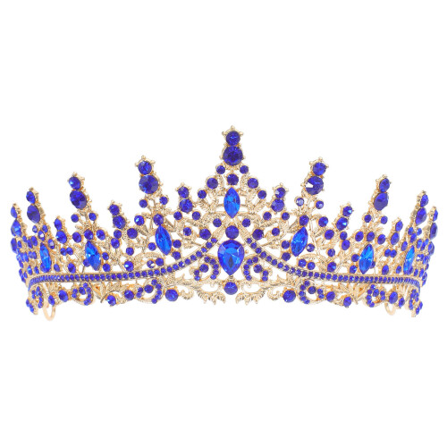 Donkerblauwe Rhinestone Bruidshoofdband Bruiloften