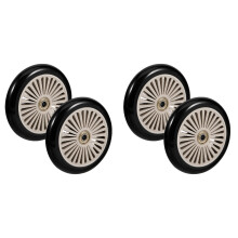 4Pcs Flexible Scooter Wheels for Replacement Multi-Color Easy Install