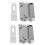 2Pcs Durable Cabinet Latch Hardware for Wardrobe Cupboard Door Closing 1