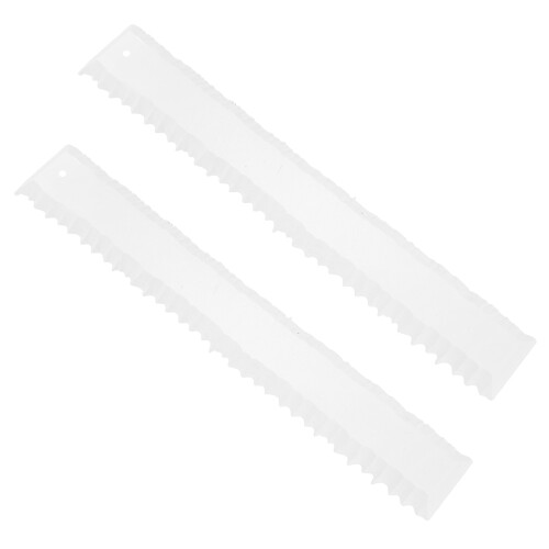 2Pièces Règle Décorative Transparente Pour Artisanat Papier