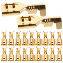 120Pcs Copper Speaker Wire Ends Crimp Spade Connectors for Car Audio