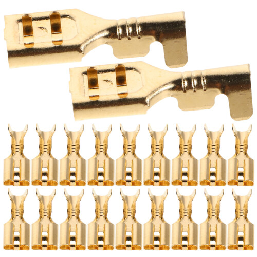 120Pcs Copper Speaker Wire Ends Crimp Spade Connectors for Car Audio