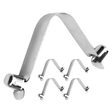 5Pièces Attaches Pool Net Acier Clip Double Broche Usage
