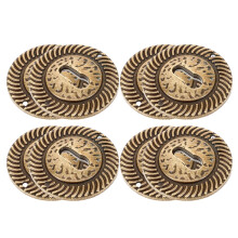 8Pcs Antique Light Brown Keyhole Escutcheon Plates for Cabinet Doors