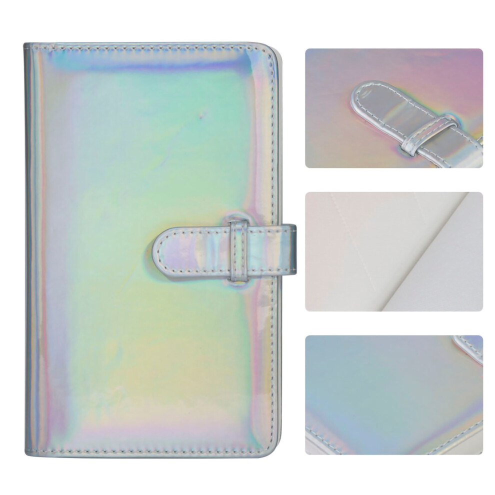 96-Pocket Pu Album For 3X3 Photos Silver 7790334523469