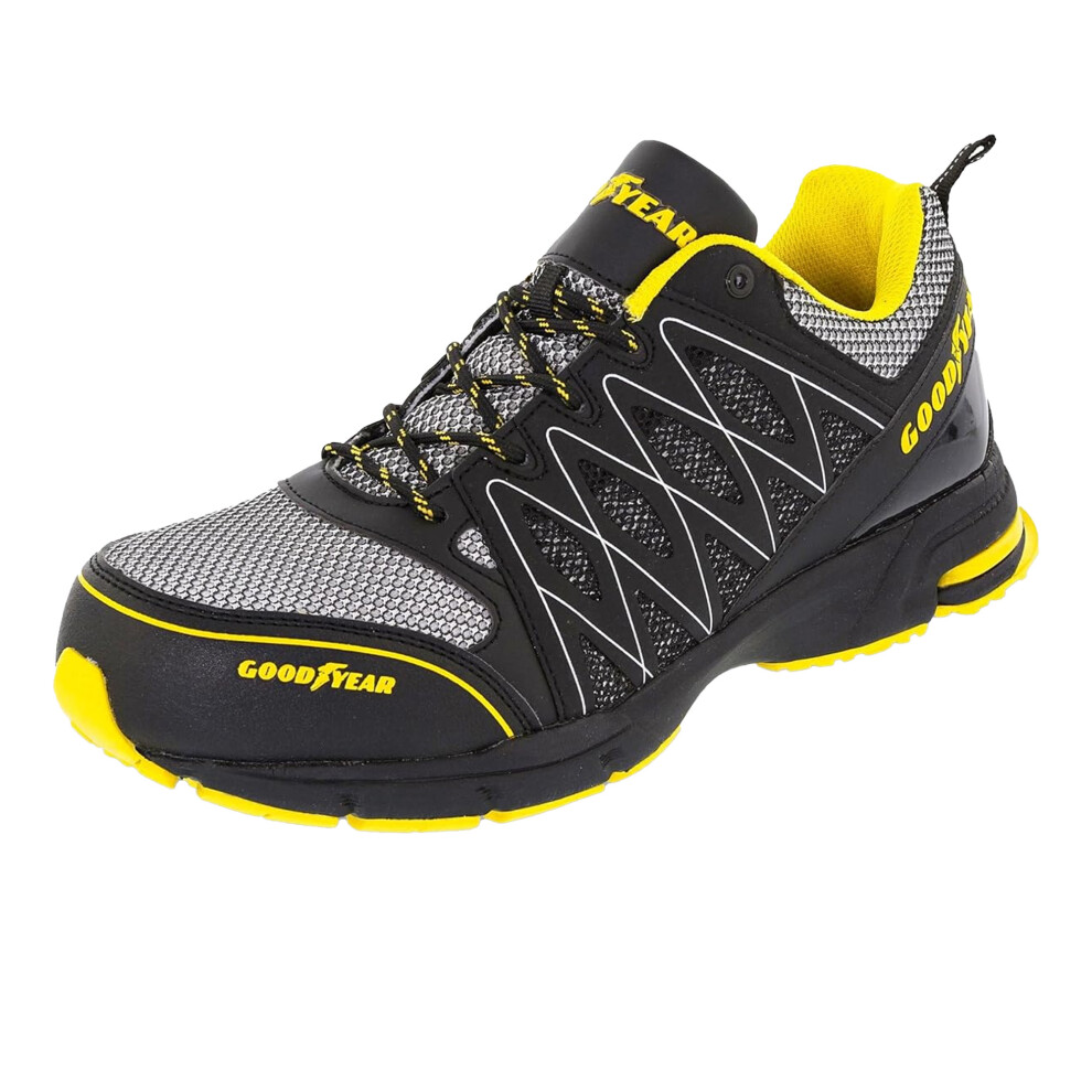 (11 Uk, Black/Yellow) Goodyear Mens Safety Shoes 5063652219911
