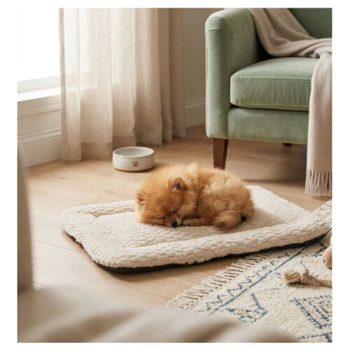 Capa retangular para cachorro Naya 38 x 55 cm bege