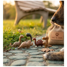 Golosinas para perros - EDEN - Mezcla Dino - 100% de origen vegetal - con batata - en dinosaurios de colores