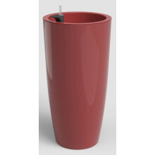 Blumentopf - ARTEVASI - Santorini SWS 65 BR - Innen/Außen - Kunststoff - Ø33 x H65 cm - 43 L - Dunkelrot