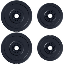 4 Discos de Pesas Negro Ø32 x 5,5 cm