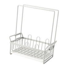Eisen-Schwammhalter 20,5 x 12,5 x 24 cm, grauer Küchen-Organizer