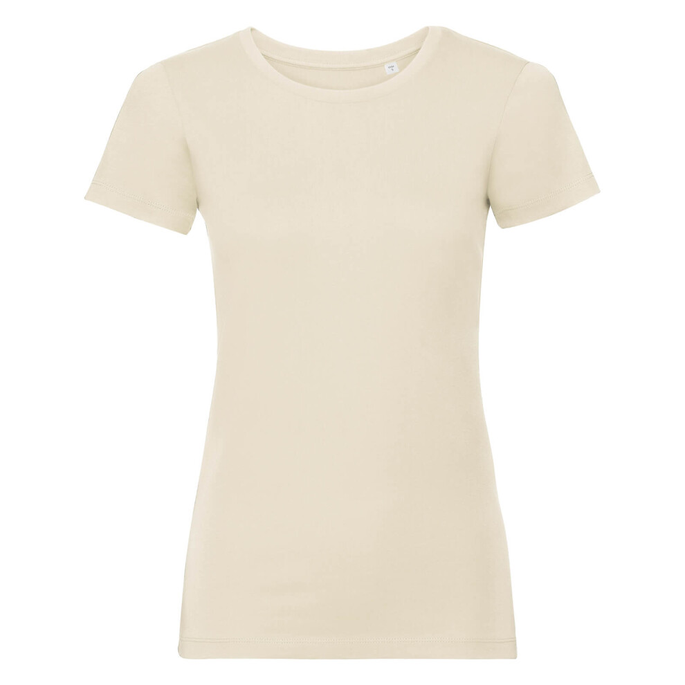 Russell (S, Natural) Womens/Ladies Organic Short-Sleeved T-Shirt Multicoloured