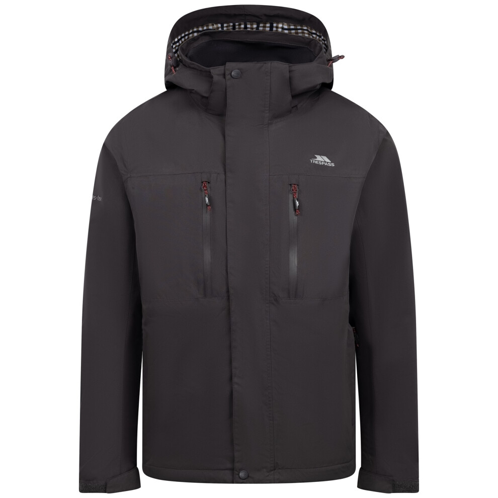 Trespass (L, Dark ) Mens Griminish Waterproof Jacket Grey