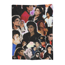 Michael Jackson Decke, ultraweiche Mikrofleece-Decke, Überwurfdecke, Bettwäsche, Raumdekoration, Flanelldecke für Bett und Sofa, 127 x 102 cm