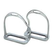 (4.25in, Silver) Shires Safety Horse Bent Leg Stirrups