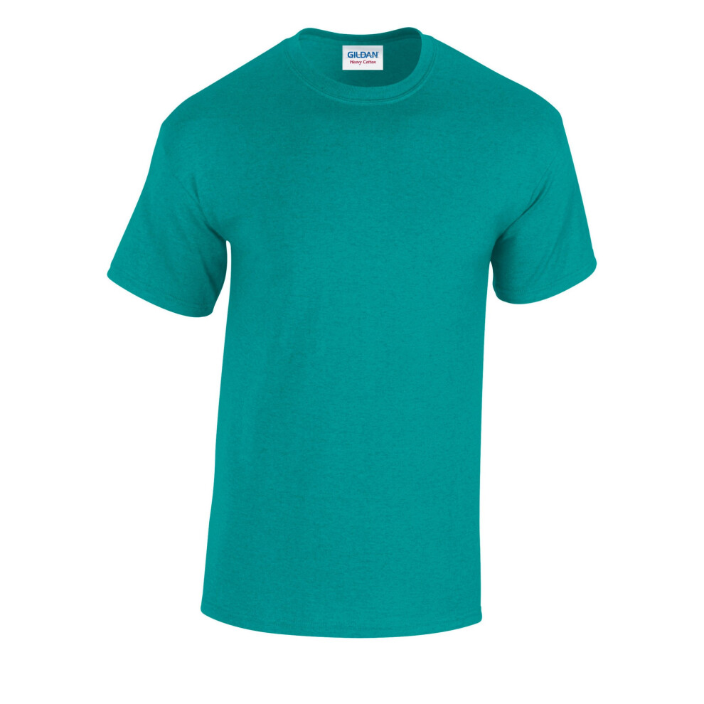 Gildan (M, Antique Jade Dome) Mens Heavy Cotton T-Shirt