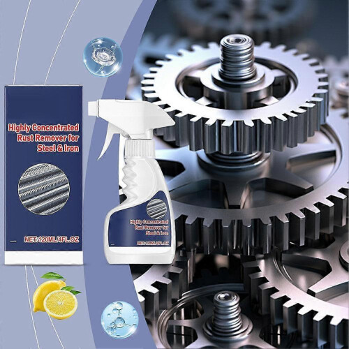 Highly Concentrated Rust Remover for Steel& Iron- Powerful Rust Remover-120ml 2