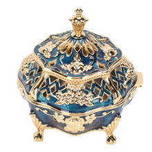 Räucherkegelhalter Gold-Blau 11 x 9,8 cm