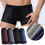(2XL) 4x Bamboo Boxer Short Men Microfiber Boxer Briefs Underwear Compression Stretch 2