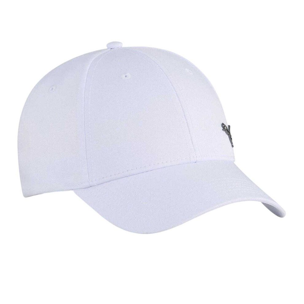 Puma Mens Essential Metal Logo Baseball Cap White