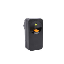 16A GFCI-Stecker RCCB mit automatischer Rücksetzung 0,03s Schwarz 9x6x4cm