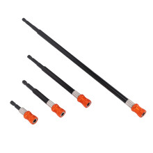 4 Stück Bit-Verlängerungs-Set, 1/4-Zoll-Sechskant, 12/6/4/2-3/8 Zoll, Silber