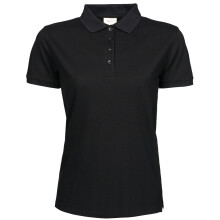 (3XL, Black) Tee Jays Womens/Ladies Heavy Short Sleeve Polo Shirt