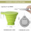 2025 Latest Model Collapsible Cup for Traveling, Silicone Foldable Cup, Camping 4