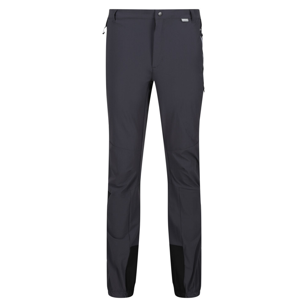 Regatta (30R, Seal Grey/Black) Mens Mountain Iii Hiking Trousers
