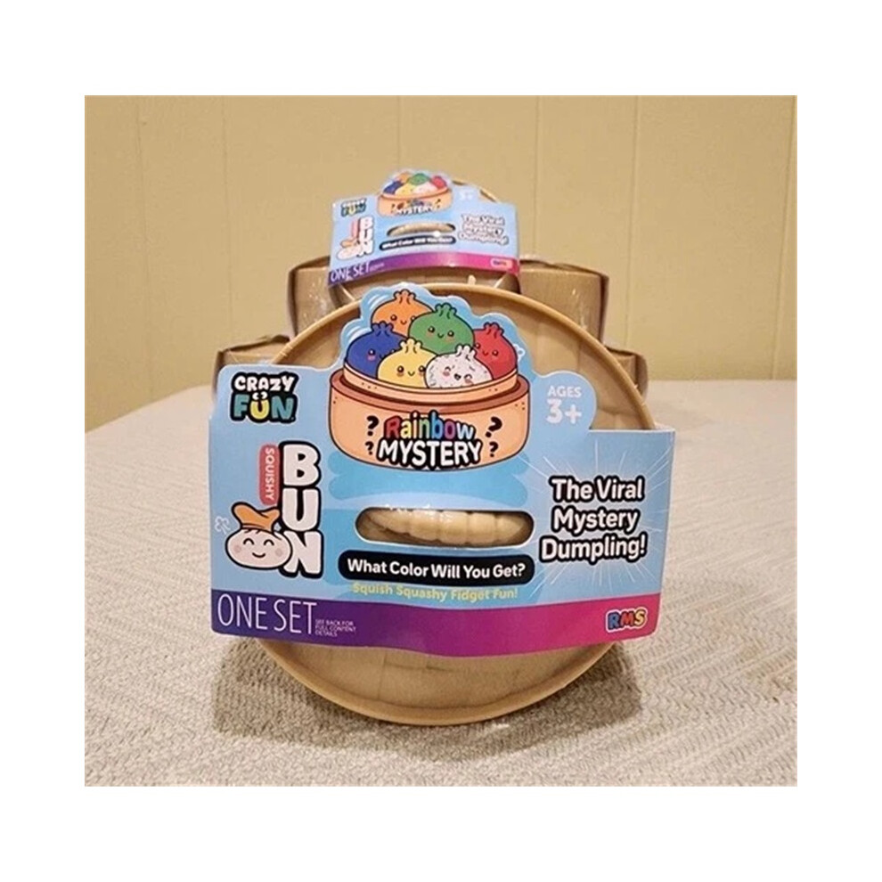 official Crazy Fun Rainbow Mystery Squishy Bun Mystery Dumpling Toy uk