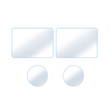 9H GO Ultra Displayschutzfolie 7x4cm 2 Stück Transparent