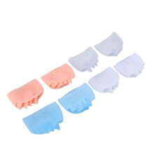 8 Stück Silikon-Zehen-Trenner, 5-Löcher, 4er Pack