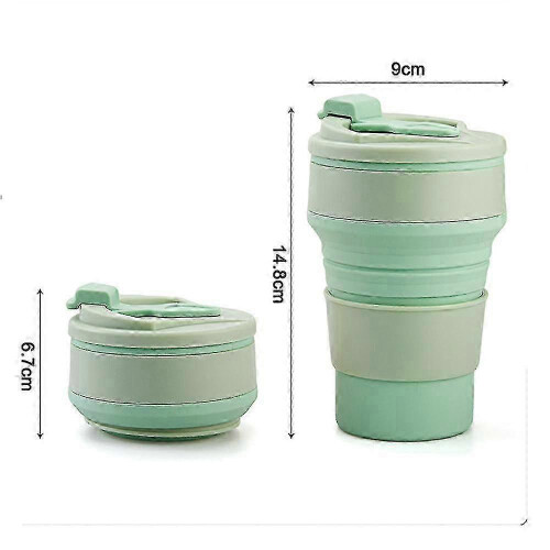 suitable for Collapsible Coffee Cup for Travel Silicone Foldable Mug with Lid 1