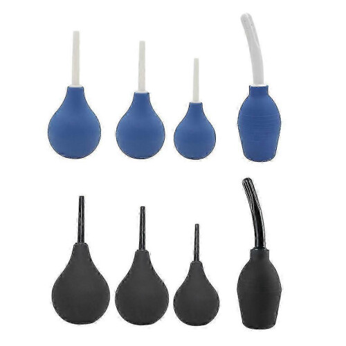 Soft Comfortable Rubber Anal Douche 90ml Black 2
