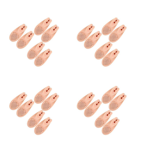Big Toe Corrector Silicone Toe Separators for Toes 12Pairs Light Brown 2